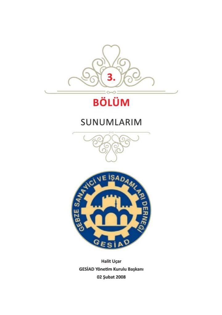 Gebze’ye Üniversite İhtiyacı Var mı? (GESİAD sunumu)